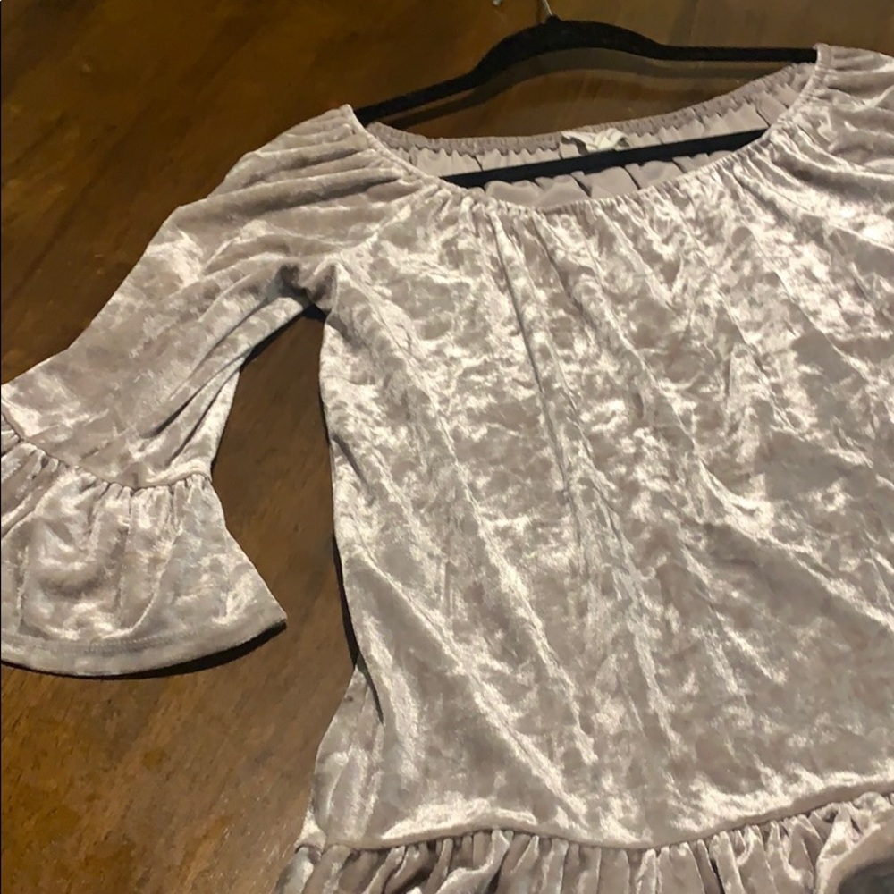 Velveteen blouse